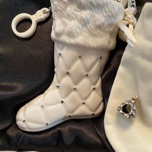 EUC Pandora Unforgettable‎ Moments 2012 Stocking with Christmas tree charm